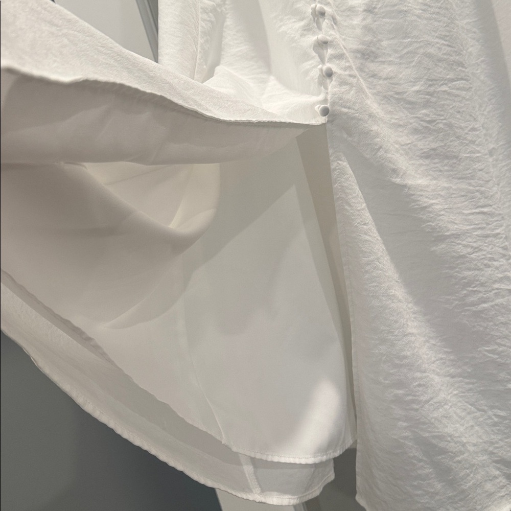 Lulu's White Puff Sleeve Midi Dress - Picture 5 of 9